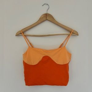 Color-block Cropped Tank